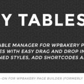 Easy Tables 2.0.1 – Table Manager for WPBakery