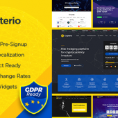 Crypterio 2.4.7 – ICO Cryptocurrency Theme