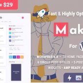Maktub 2.0.5 – Minimal Lightweight Blog Theme