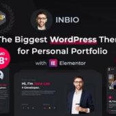InBio 3.0.1 – Personal Portfolio CV Theme